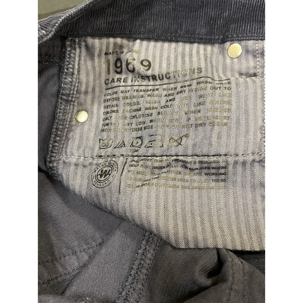 GAP 1969 MENS 30x30 STRAIGHT FIT CORDUROY JEANS NAVY BLUE FALL‎ 9/14 Old Money - Picture 9 of 12
